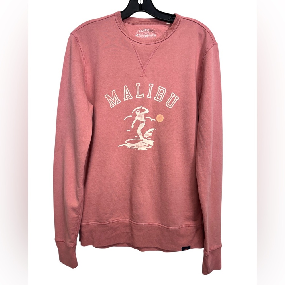 Faherty Malibu Graphic Mauve Sweatshirt Size XS Unisex